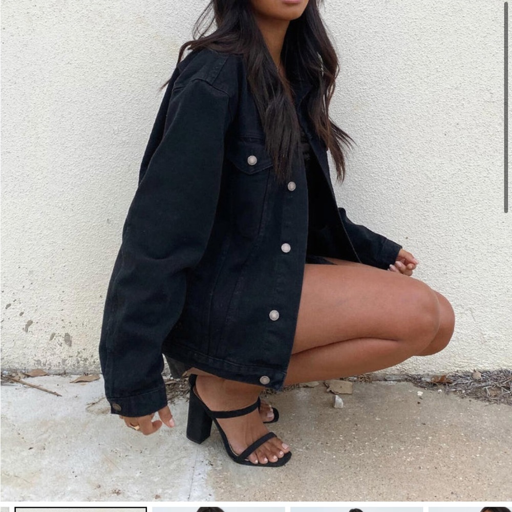Black jean jacket